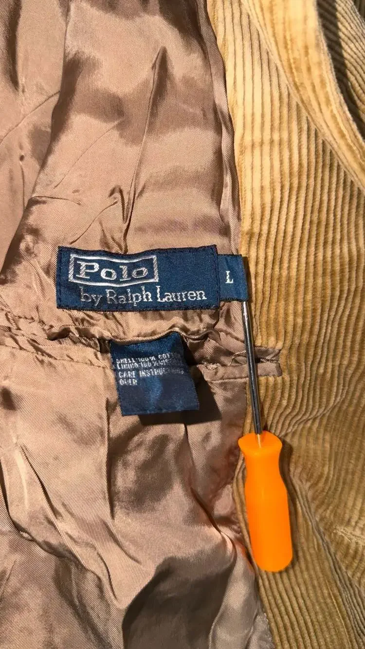 Polo by Ralph Lauren Men's Brown Corduroy Blazer Jacket Size L